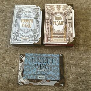Bookish Box Fourth Wing Reprint and Iron Flame with all original overlays